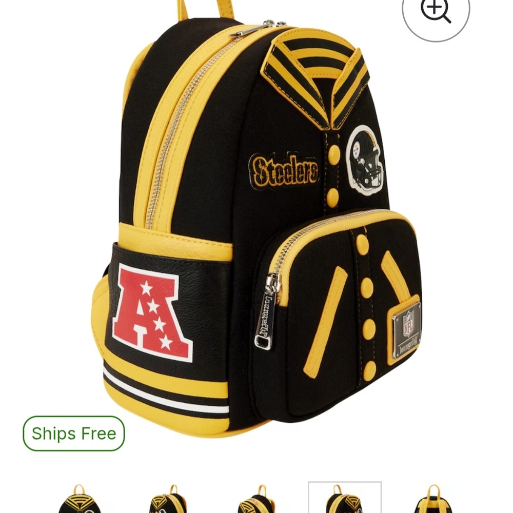 Black and Yellow Backpack - Picture 5 of 7